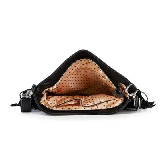 Skull Design Fringed Rhinestone Shoulder Bag - Picture 2 of 6